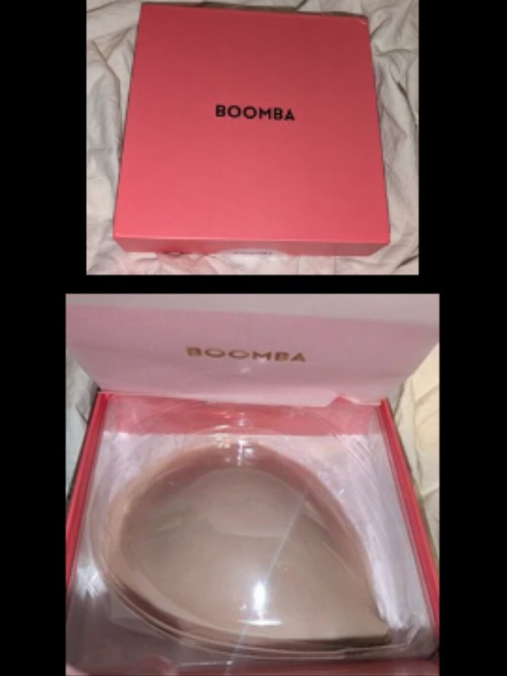 New Boxed BOOMBA Invisibra - Beige - Womens Size B